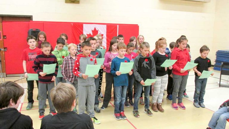 Charles C. McLean holds Remembrance Day ceremony