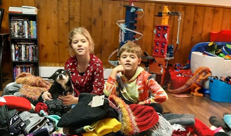 Island siblings donate over 100 winter clothing items for Tomorrow’s Hope
