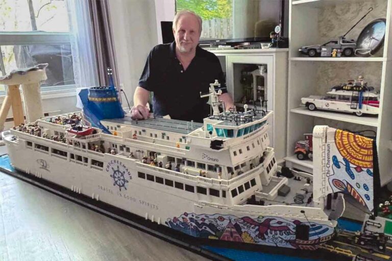 Nine-foot Lego Chi-Cheemaun grabs media attention