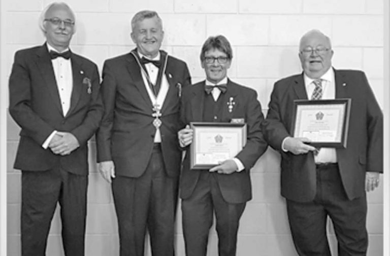 Clair Bracken receives York Rite College of  N. America Gold Honour