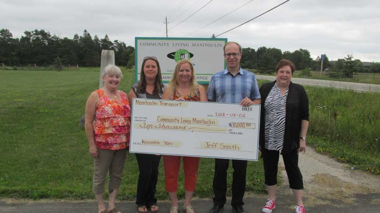 Manitoulin Transport donates $10,000 toward purchase of new Community Living van