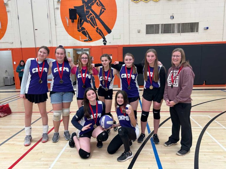 CMPS girls take first in ‘B’ at board-wide volleyball tourney