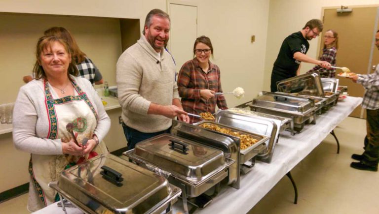 Haweaters brave blizzard for fundraiser community dinner