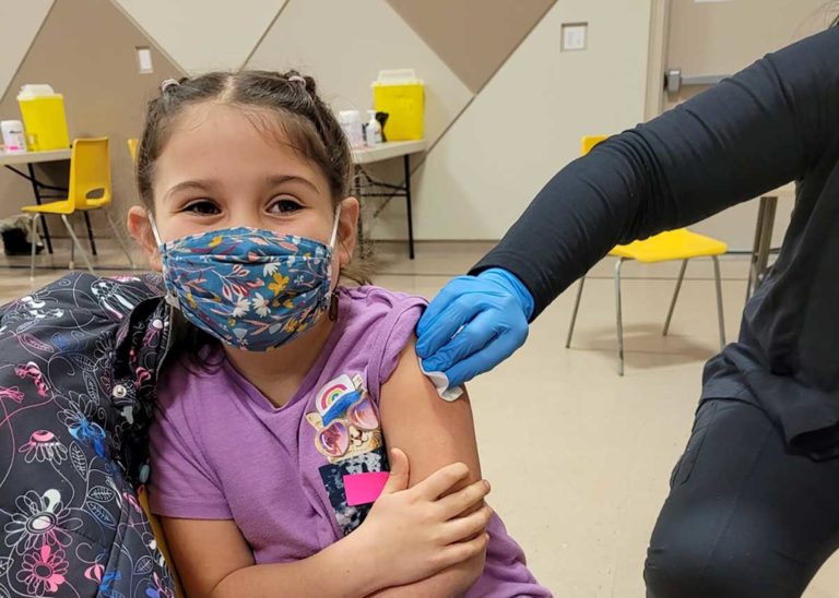 Big Lake’s Alice McIntosh, first vaxxed Island child, requests photo in paper to help other kids get shots