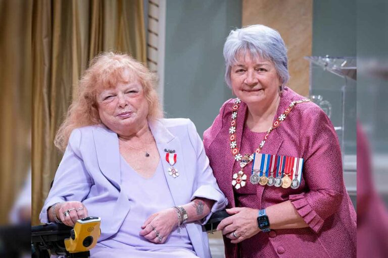 Former Expositor editor Diane Sims is invested with Order of Canada