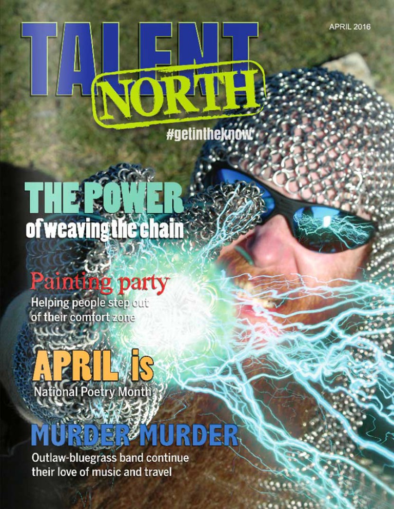 Gore Bay chainmail artist featured on cover of Talent North magazine