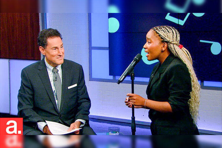 Agenda host Steve Paikin discovers Ellie Maxwell at Kagawong Market, invites her to TVO debut