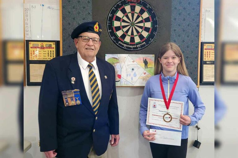 Gore Bay girl moves up the ranks of Legion poster contest