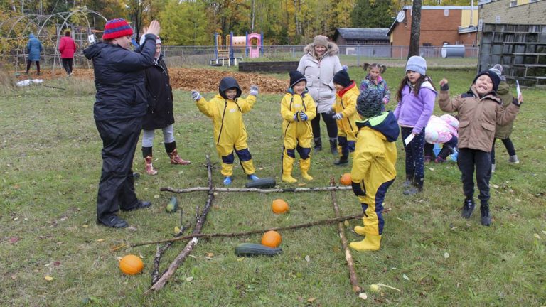 Students provided with great land-based learning at fall harvest festival