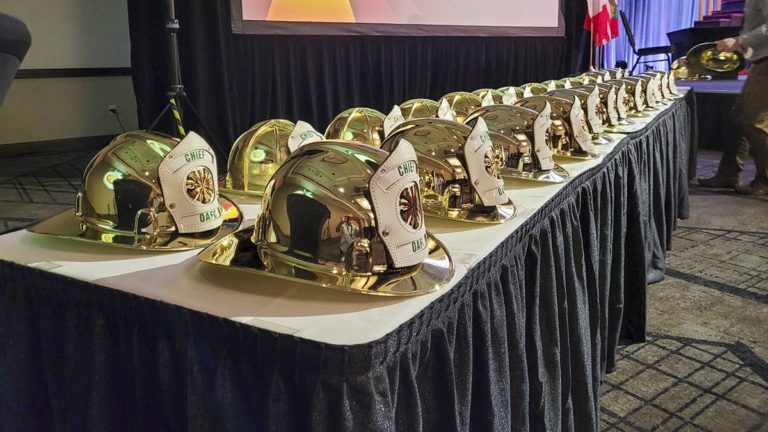 Three deceased fire chiefs memorialized at Ontario Fire Chiefs Memorial Service