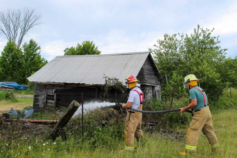 Grass fire responded to by Gore Bay Fire Department