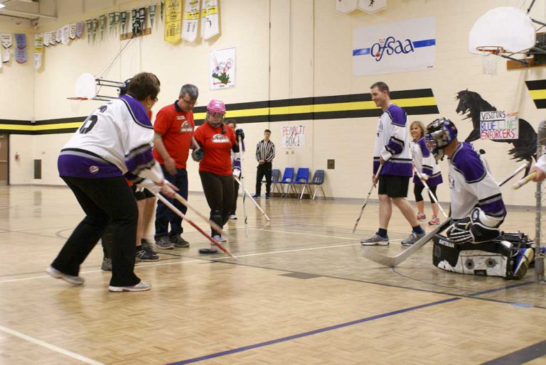 Manitoulin Special Olympics team beats Law Enforcement Torch Run Team in first annual floor hockey challenge