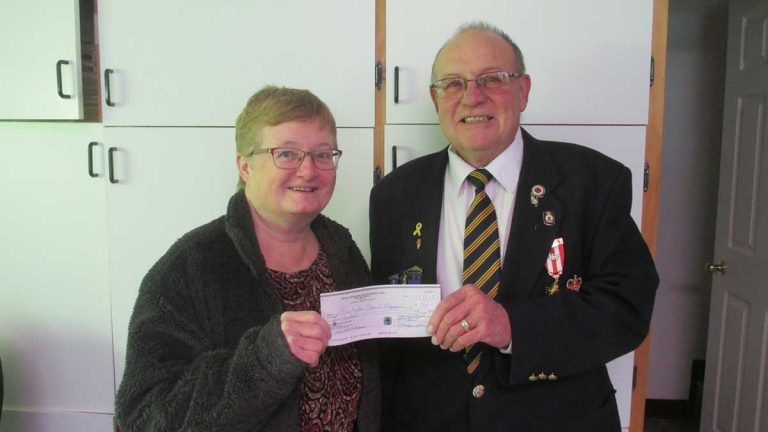 Branch 514 makes donation to Special Olympics team