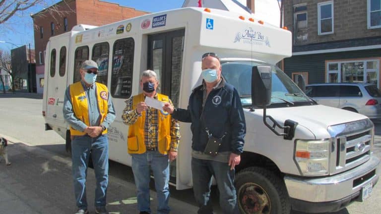Gore Bay Lions Club makes significant donation toward Angel Bus operations