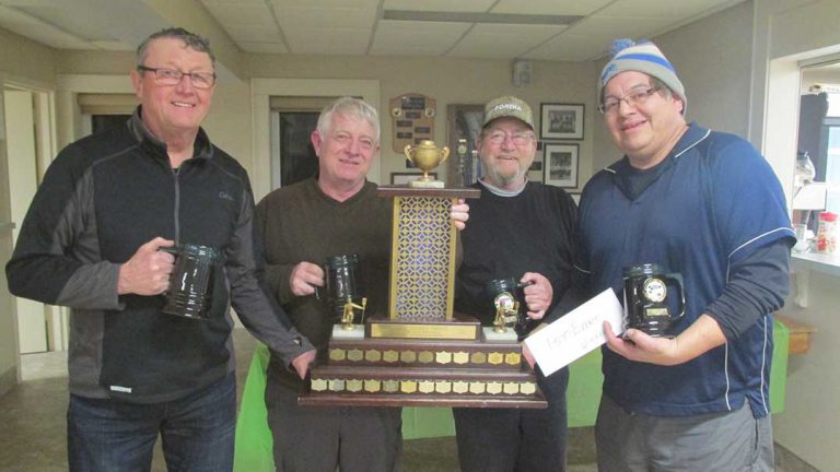 Peter Bond rink wins annual Gore Bay Curling Club men’s bonspiel