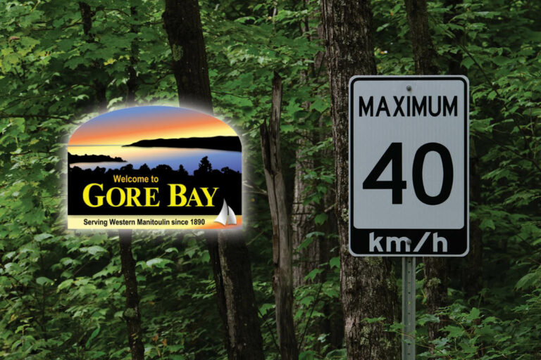 Gore Bay reduces town speeds to 40 km per hour