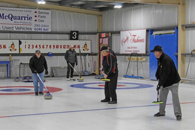 Lew Lanktree rink wins annual Gore Bay men’s curling  bonspiel