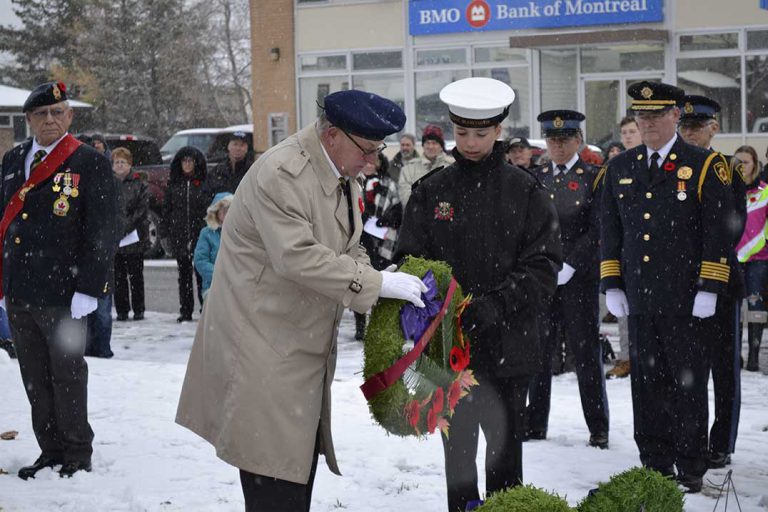 Royal Canadian Legion hosts Remembrance Day ceremony, commemorates armistice 100