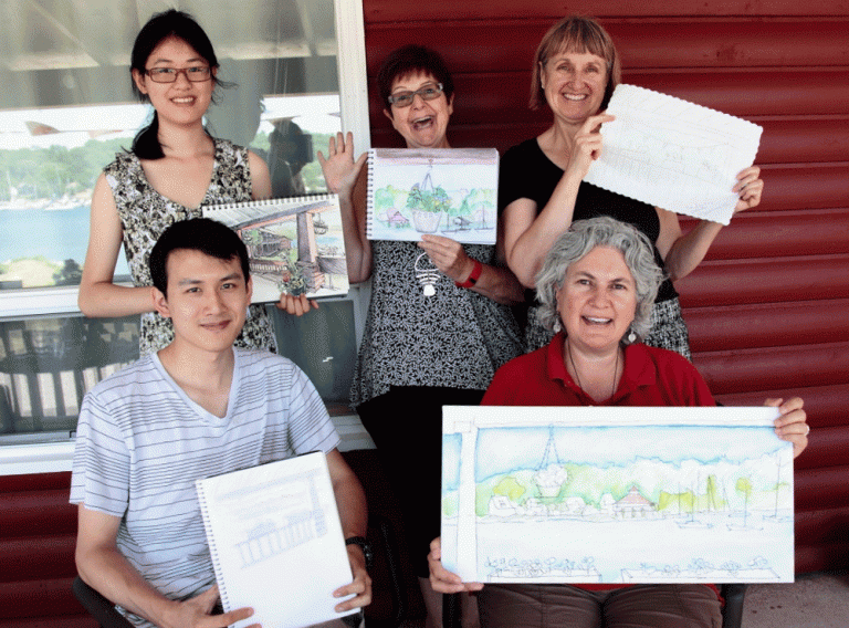 Award winning artist attends first Gore Bay Sketch-Out