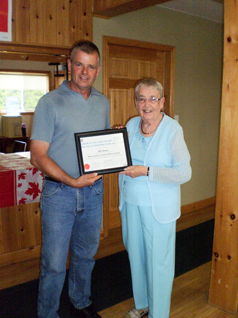 Bill Sloan named Senior of the Year for Gordon/Barrie Island