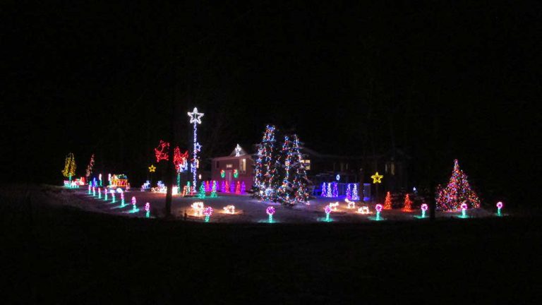 Kagawong family front yard Christmas display includes 25,000 lights