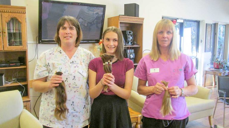 West End women donate locks for cancer patients