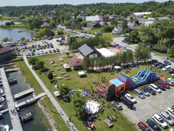 In photo is a picture of the main area of the Harbour Days event celebrations. photo by Keith McKeen