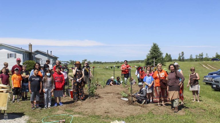 Sheshegwaning, Gore Bay schools’ students help create ‘Heart Garden’ for reconciliation