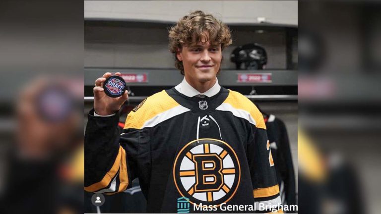 Young man with strong family ties to Manitoulin drafted by Boston Bruins