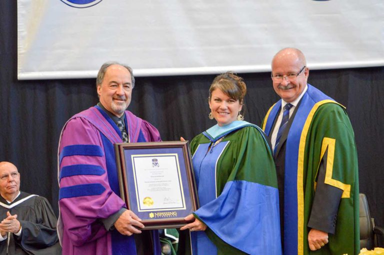 Wikwemikong band member receives honourary doctorate from Nipissing