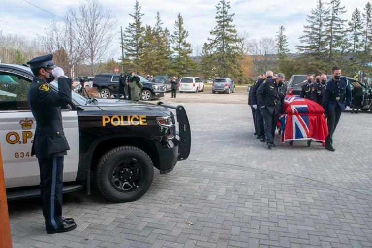 Family, friends lay slain constable to rest