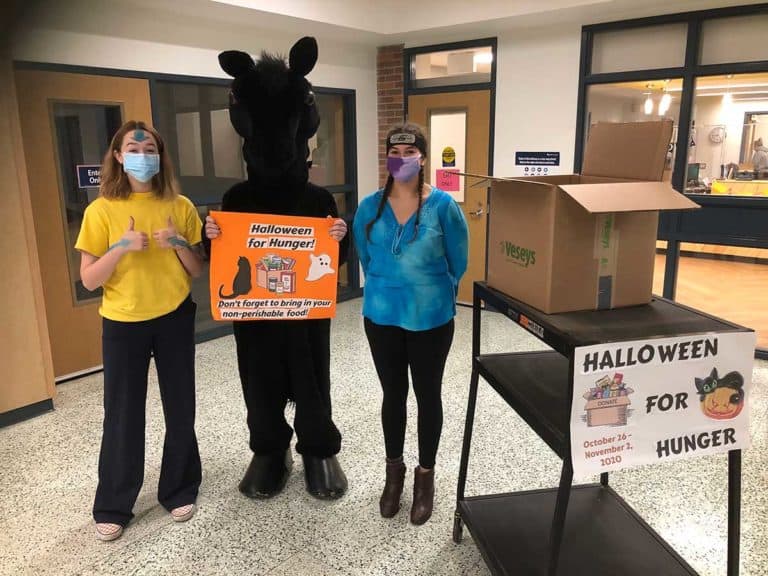 MSS students complete Halloween for Hunger collection for food bank