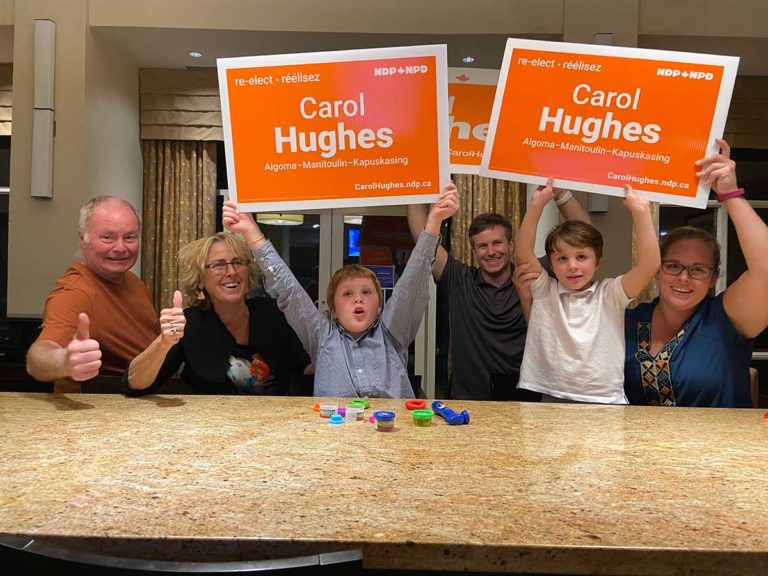 Carol Hughes returned as A-M-K Member of Parliament