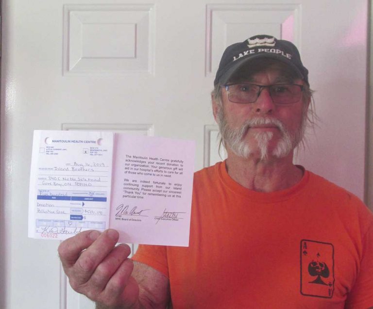 Manitoulin Health Centre benefits from Island brothers’ motorcycle ride