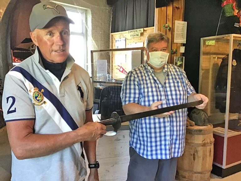 War of 1812 seaman’s sword donated to Old Mill Heritage Centre Museum