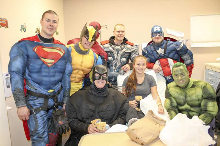 Two Haweaters on Sudbury police to be superheroes for little heroes