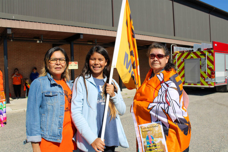 Lakeview School students walk to honour residential school survivors