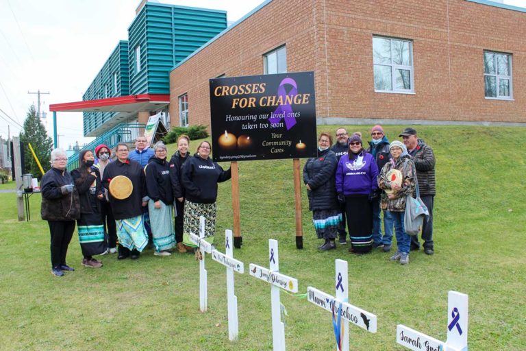 M’Chigeeng’s ‘Legendary’ group initiates white cross installation emphasizing local scope of opioid deaths