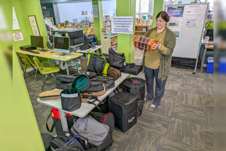 NEMI Public Library has a host of musical instruments to lend