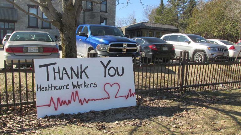 Beautiful card offers a ‘thank you’ to  Manitoulin Lodge Nursing Home staff