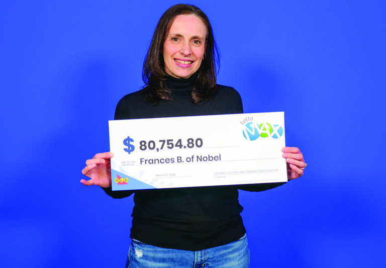 Nobel nurse claims Lotto Max win with ticket bought at South Baymouth