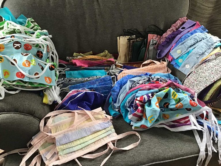 Mindemoya Hospital Auxiliary and friends continue to produce protective face masks