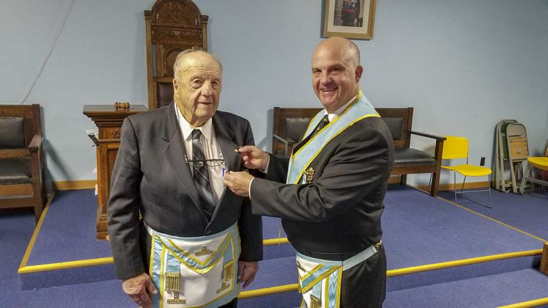Loyalle McDougall recognized for 50 years as Gore Bay Masonic Lodge member