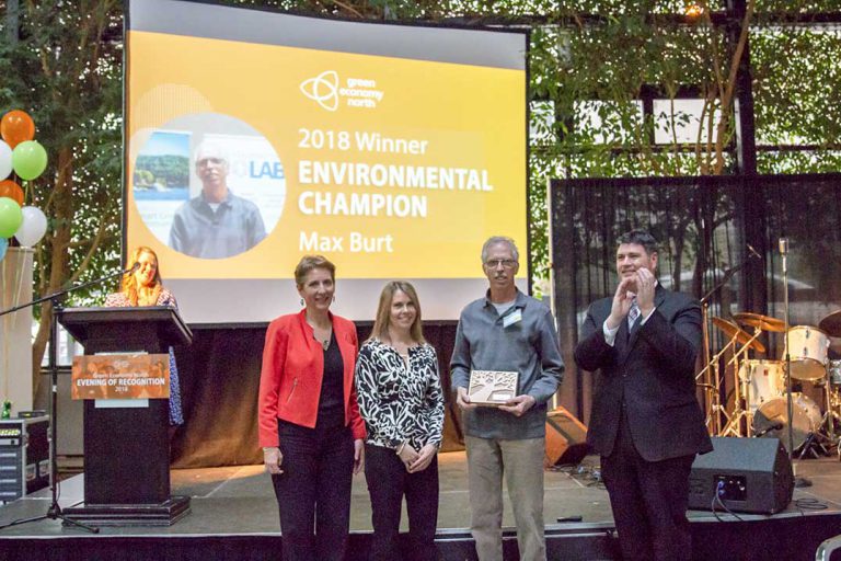 Max Burt recognized by Green Economy North