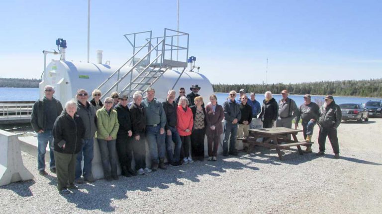 Meldrum Bay celebrates installation of the new marina fuel system