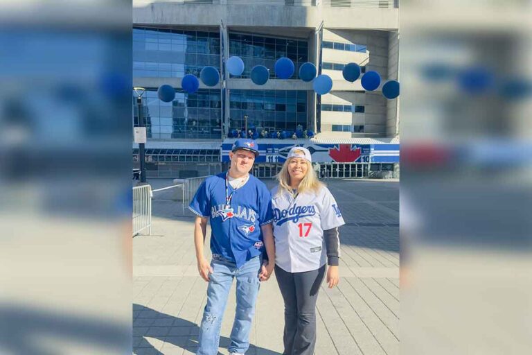 Wiikwemkoong couple attends World Series Game 2…in different jerseys