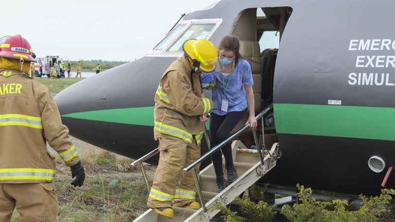 Mock disaster event held at Gore Bay Airport