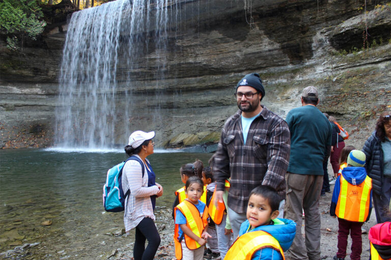 Island schools have opportunity to explore Bridal Veil Falls fish platform