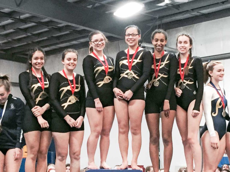 MSS girls’ gymnastics team wins gold at NOSSA