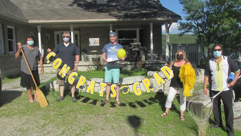 Teachers search for grads, deliver diplomas by bus